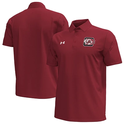 Polo rétro Under Armour Garnet South Carolina Gamecocks pour homme