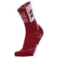 Chaussettes Under Armour Garnet South Carolina Gamecocks Throwback Team Playmaker Crew pour homme