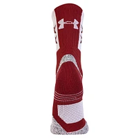 Chaussettes Under Armour Garnet South Carolina Gamecocks Throwback Team Playmaker Crew pour homme