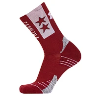 Chaussettes Under Armour Garnet South Carolina Gamecocks Throwback Team Playmaker Crew pour homme