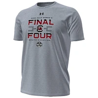 Men's Under Armour Gray South Carolina Gamecocks 2025 NCAA Women's Basketball Tournament March Madness Final Four Locker Room T-Shirt