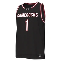 Maillot de basket-ball réplique des Gamecocks Caroline du Sud #1 Under Armour pour hommes, noir