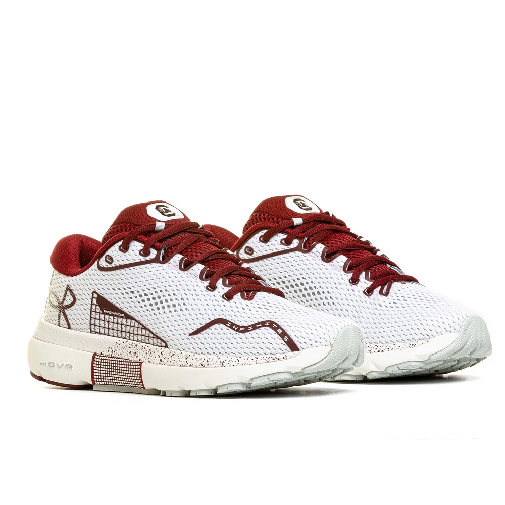 Men's Under Armour White South Carolina Gamecocks Infinite 5 Running Shoes