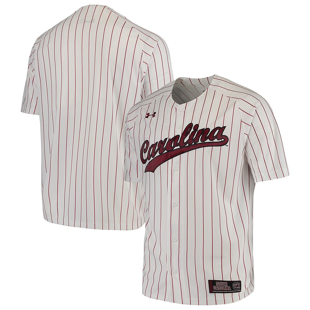 Men's Under Armour White South Carolina Gamecocks Performance Replica Baseball Jersey