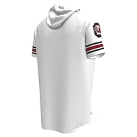 Men's Under Armour White South Carolina Gamecocks Shooter Raglan Hoodie T-Shirt