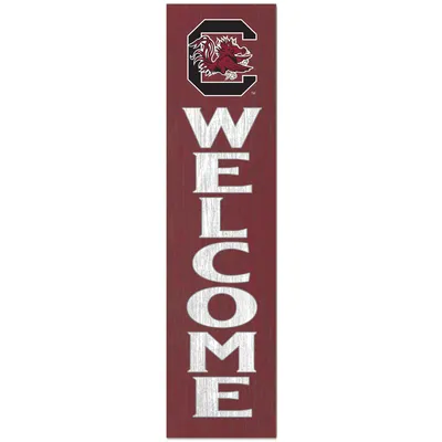 South Carolina Gamecocks 12'' x 48'' Welcome Outdoor Leaner