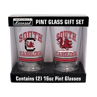 South Carolina Gamecocks 16oz. Pint Glass Two Pack