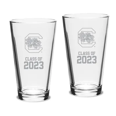 South Carolina Gamecocks Class of 2023 16oz. 2-Piece Classic Pint Glass Set