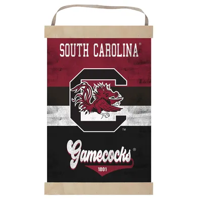 South Carolina Gamecocks Retro Logo Banner Sign