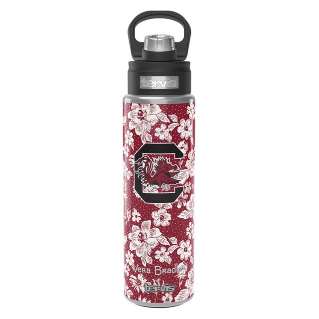 Vera Bradley x Tervis Caroline du Sud Gamecocks 24 oz. Bouteille à large ouverture avec couvercle de luxe