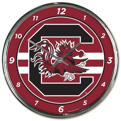 South Carolina Gamecocks WinCraft Chrome Wall Clock