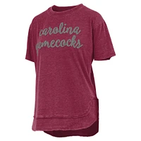 Women's Pressbox  Garnet South Carolina Gamecocks Poncho T-Shirt