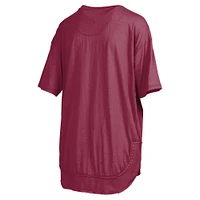 Women's Pressbox  Garnet South Carolina Gamecocks Poncho T-Shirt