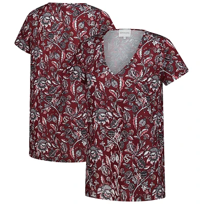 Women's Smith & Quinn Garnet South Carolina Gamecocks Blake V-Neck T-Shirt