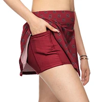 Women's ZooZatz Garnet South Carolina Gamecocks All-Over Print Flowy Skort