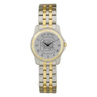 South Carolina Gamecocks Women's Two-Tone Wristwatch - Silver/Gold