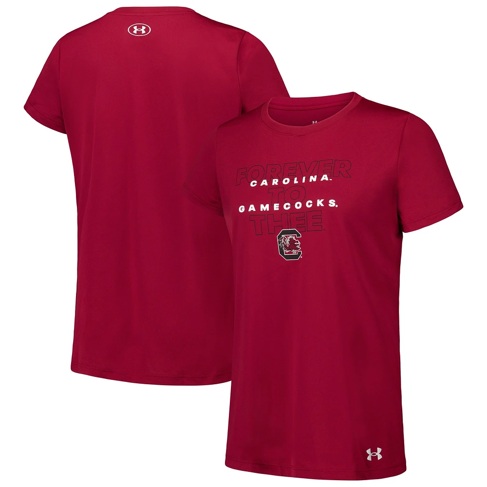 T-shirt Performance Under Armour Garnet South Carolina Gamecocks pour femme