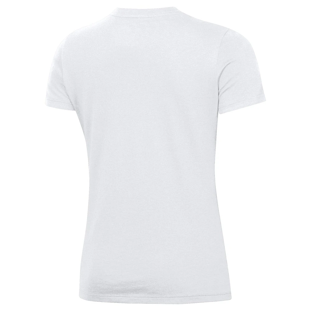 T-shirt blanc pour vestiaire des champions nationaux de basket-ball féminin Under Armour Gamecocks Caroline du Sud 2024 la NCAA