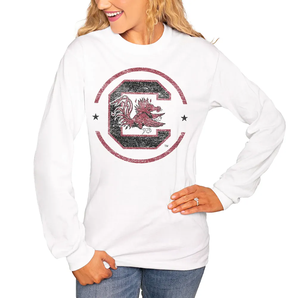 Women's White South Carolina Gamecocks Sophie T-Shirt Size: Small