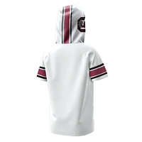 Youth Under Armour  White South Carolina Gamecocks ArmourFuse Jersey Raglan Hooded T-Shirt