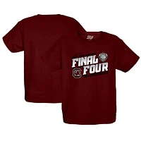 T-shirt pour jeunes, bleu 84 grenat, Gamecocks de Caroline du Sud, tournoi basket-ball féminin NCAA 2024, March Madness, Final Four