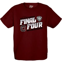 T-shirt pour jeunes, bleu 84 grenat, Gamecocks de Caroline du Sud, tournoi basket-ball féminin NCAA 2024, March Madness, Final Four