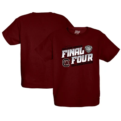 Youth Blue 84 Garnet South Carolina Gamecocks 2024 NCAA Women's Basketball Tournament March Madness Final Four T-Shirt