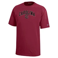 Champion de la jeunesse Garnet Caroline du Sud Gamecocks Arch Over Logo T-Shirt