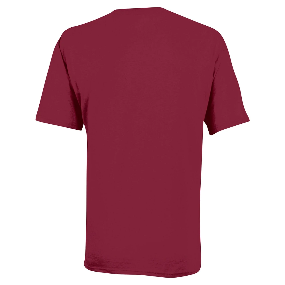 Champion de la jeunesse Garnet Caroline du Sud Gamecocks Arch Over Logo T-Shirt