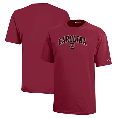Champion de la jeunesse Garnet Caroline du Sud Gamecocks Arch Over Logo T-Shirt