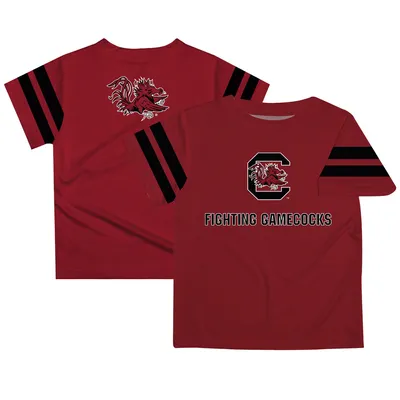 South Carolina Gamecocks Youth Stripes T-Shirt - Garnet