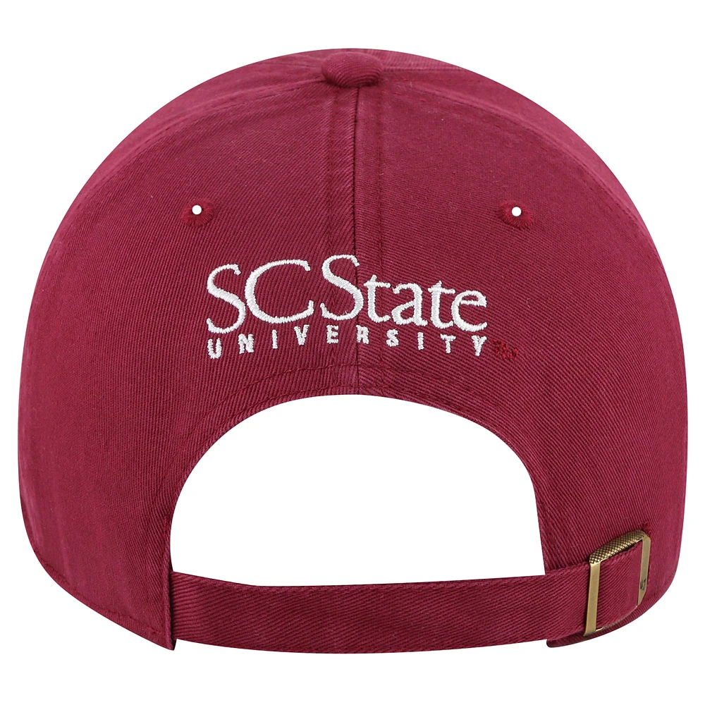 Men's '47 Garnet South Carolina State Bulldogs Side & Back Clean Up Adjustable Hat