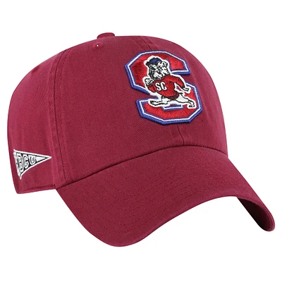 Men's '47 Garnet South Carolina State Bulldogs Side & Back Clean Up Adjustable Hat