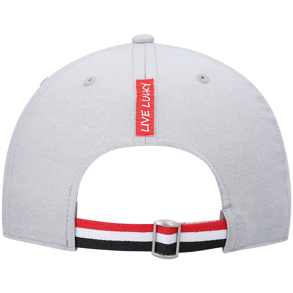 Men's Gray South Dakota Coyotes Oxford Circle Adjustable Hat