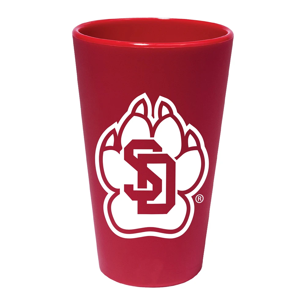 WinCraft South Dakota Coyotes 16oz. Team Color Silicone Pint Glass