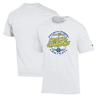 T-shirt pour hommes, champion blanc du Dakota Sud, Jackrabbits 2023 FCS, champions nationaux de football, vestiaire