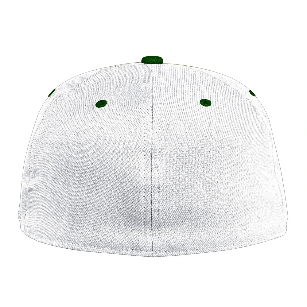 Men's adidas  White/Green South Florida Bulls On-Field Fitted Hat