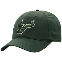 Men's Top of the World  Green South Florida Bulls Victory Trainer Adjustable Hat