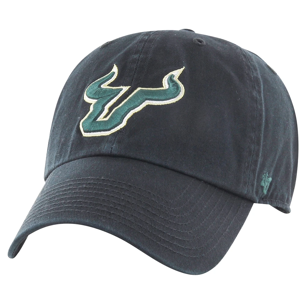 Casquette réglable '47 noire pour hommes des South Florida Bulls Clean Up