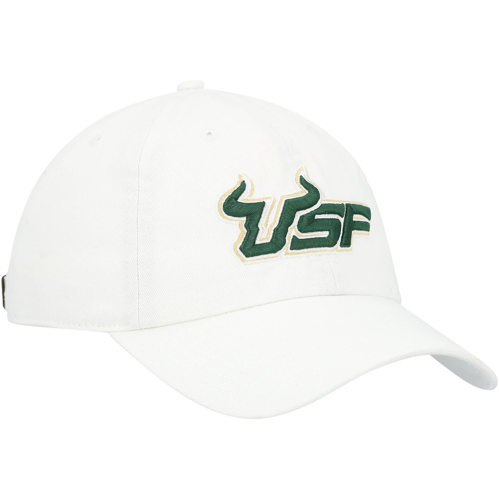 Men's '47 White South Florida Bulls Clean Up Adjustable Hat