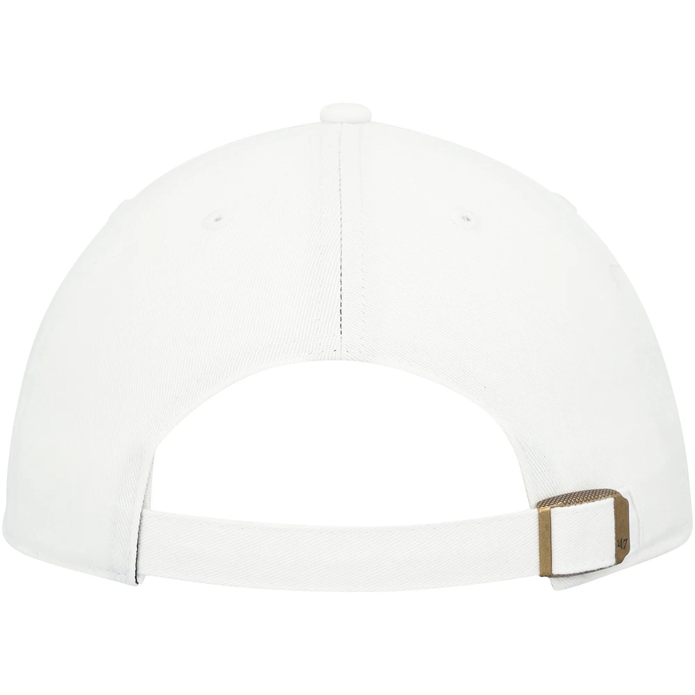 Men's '47 White South Florida Bulls Clean Up Adjustable Hat