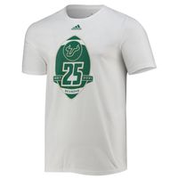 Men's adidas White South Florida Bulls 25th Anniversary T-Shirt