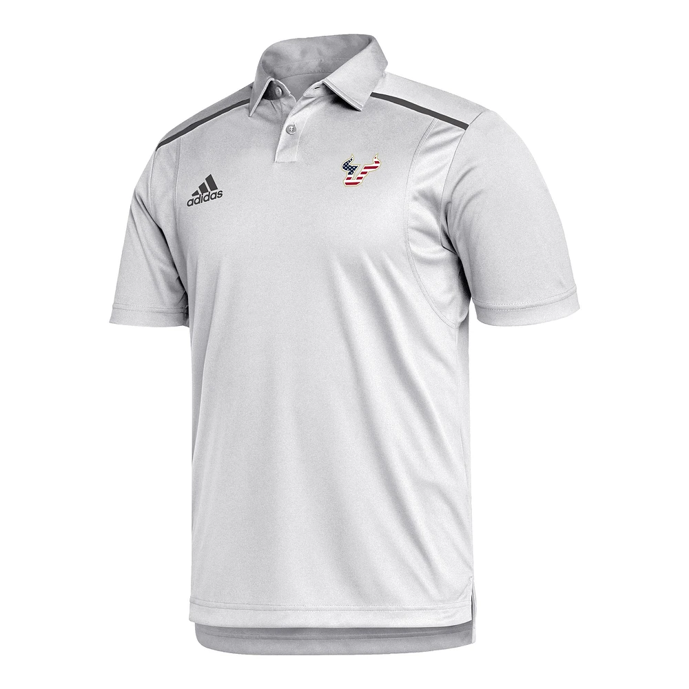 Men's adidas  White South Florida Bulls Stars & Stripes Classic AEROREADY Polo