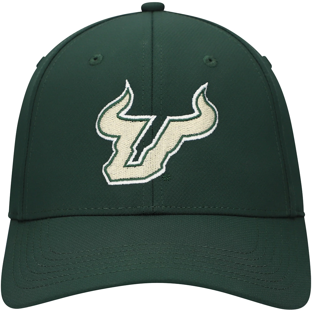 Casquette réglable Ahead Green South Florida Bulls Stratus pour hommes