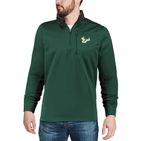 Men's Colosseum Green/Charcoal South Florida Bulls Samir Quarter-Zip Fleece Jacket