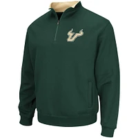 Men's Colosseum Green South Florida Bulls Tortugas Logo Quarter-Zip Jacket
