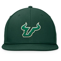 Men's Top of the World Green South Florida Bulls Fundamental Snapback Hat