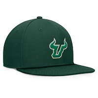 Men's Top of the World Green South Florida Bulls Fundamental Snapback Hat