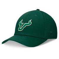 Casquette flexible Top of the World verte pour hommes des South Florida Bulls Spacer