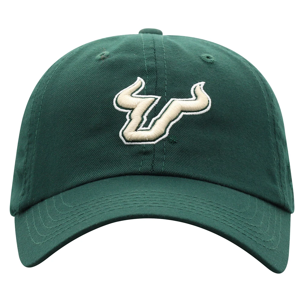 Men's Top of the World Green South Florida Bulls Staple Adjustable Hat